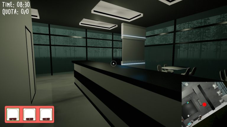 Restaurant kitchen and order display in Death Kitchen