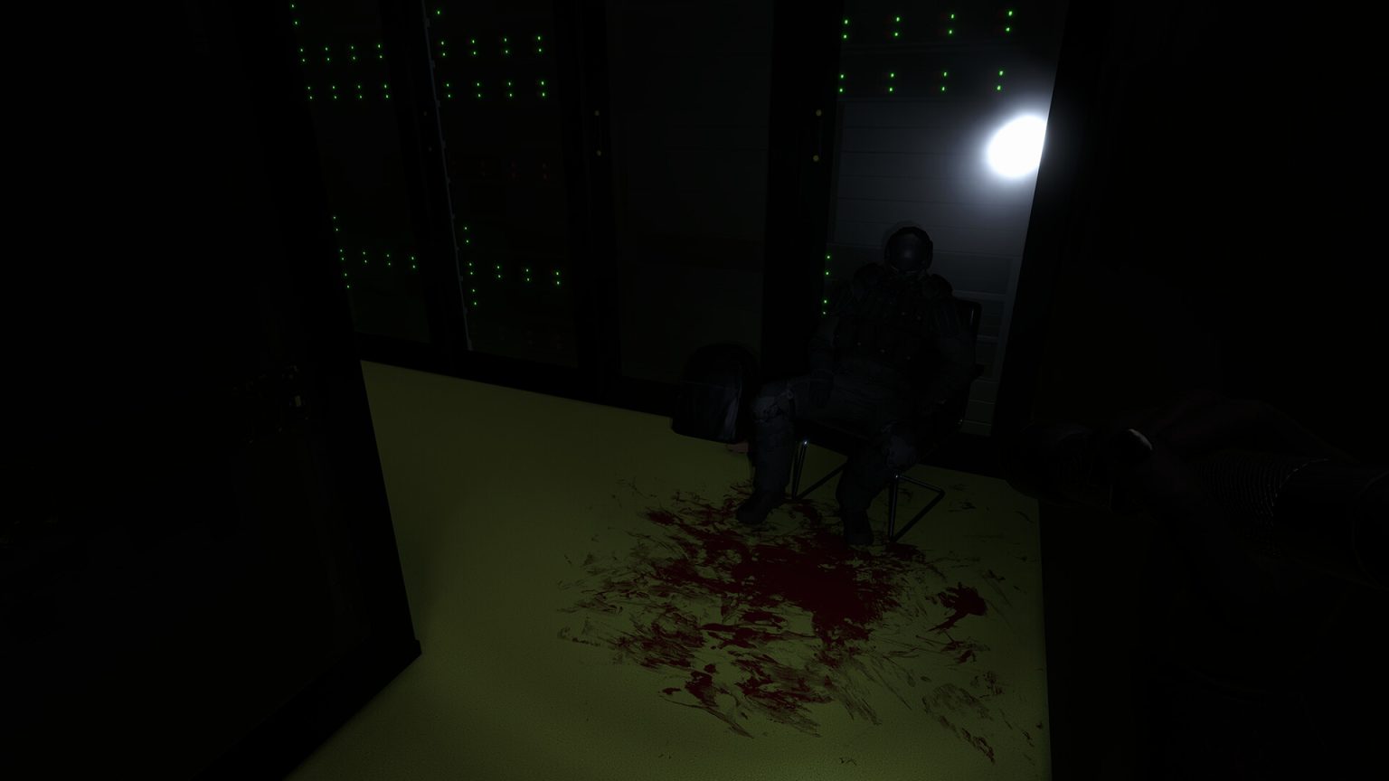 Dark containment corridor in SCP Foundation Universe Horror