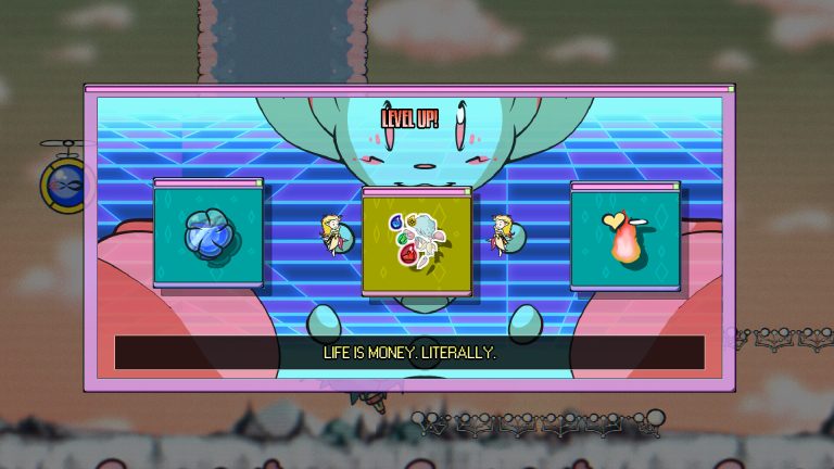 Hand-drawn fighter battling inside the Dash n Drops network