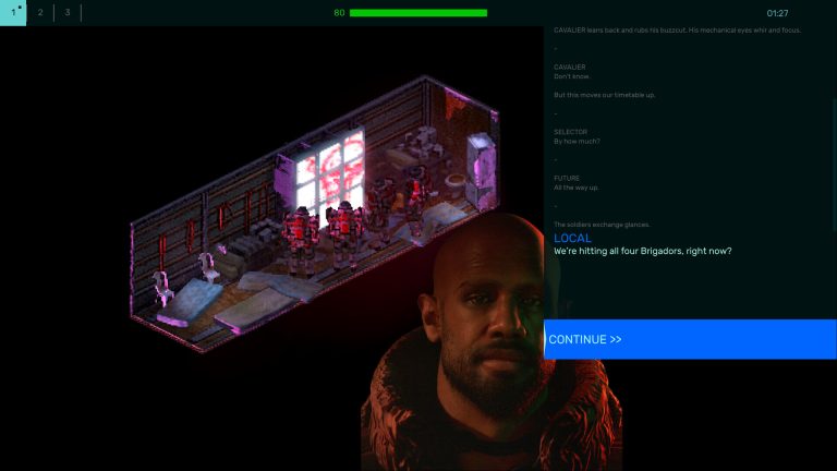 Top-down vehicle combat in the neon city of Brigador Killers