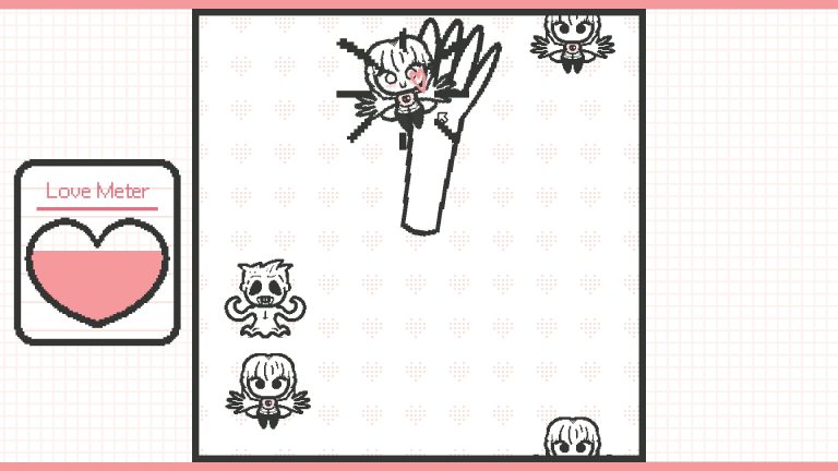 Hand-drawn visual novel scene from Print I Love U