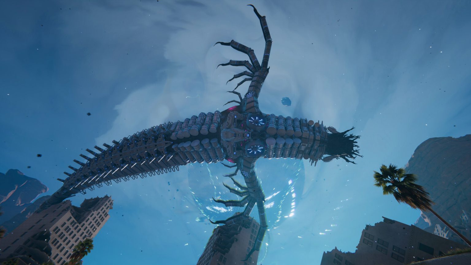 Once Human character standing near a developed base