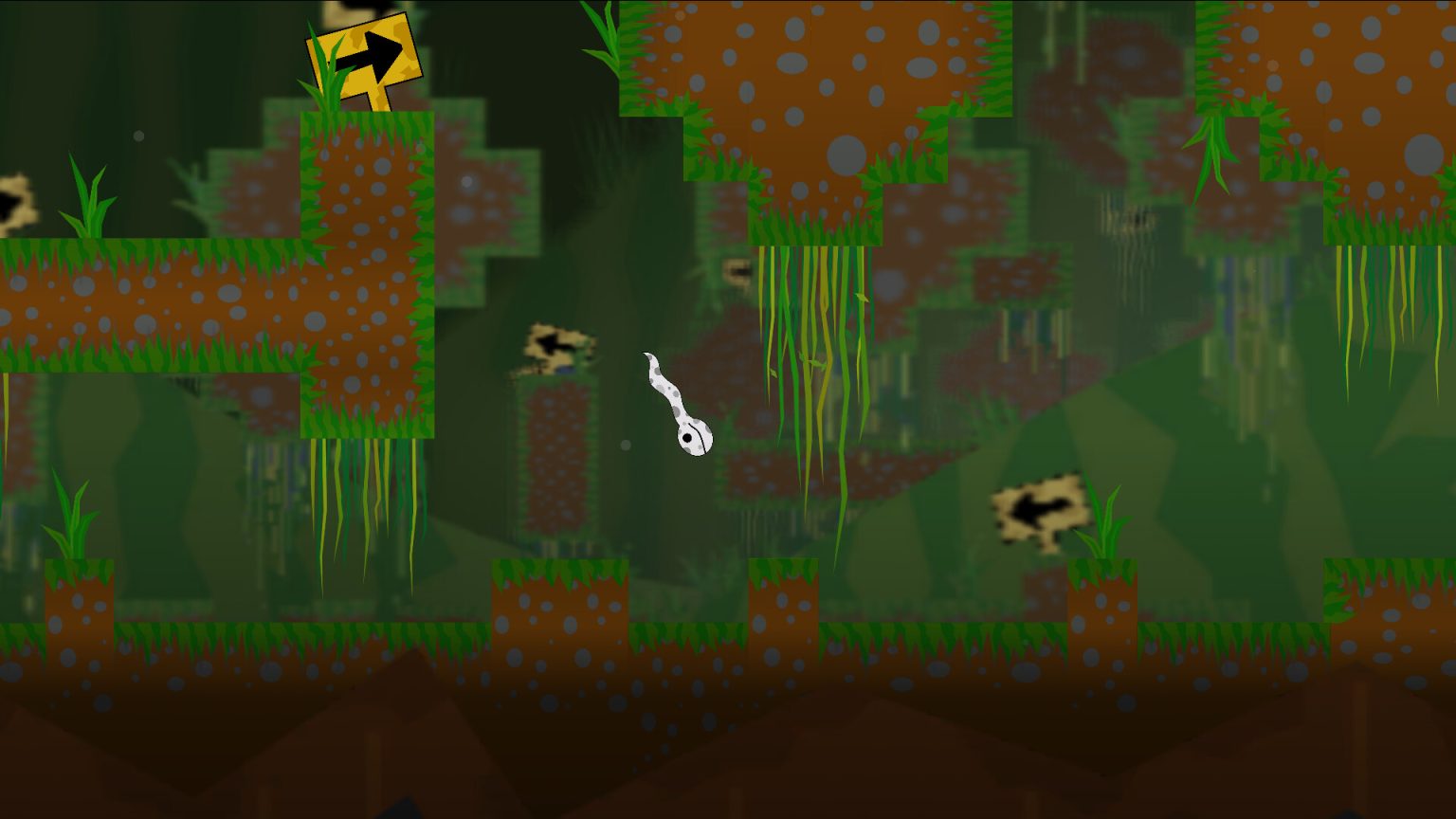 Stiff snake bouncing up the mountain in Spinebreaker