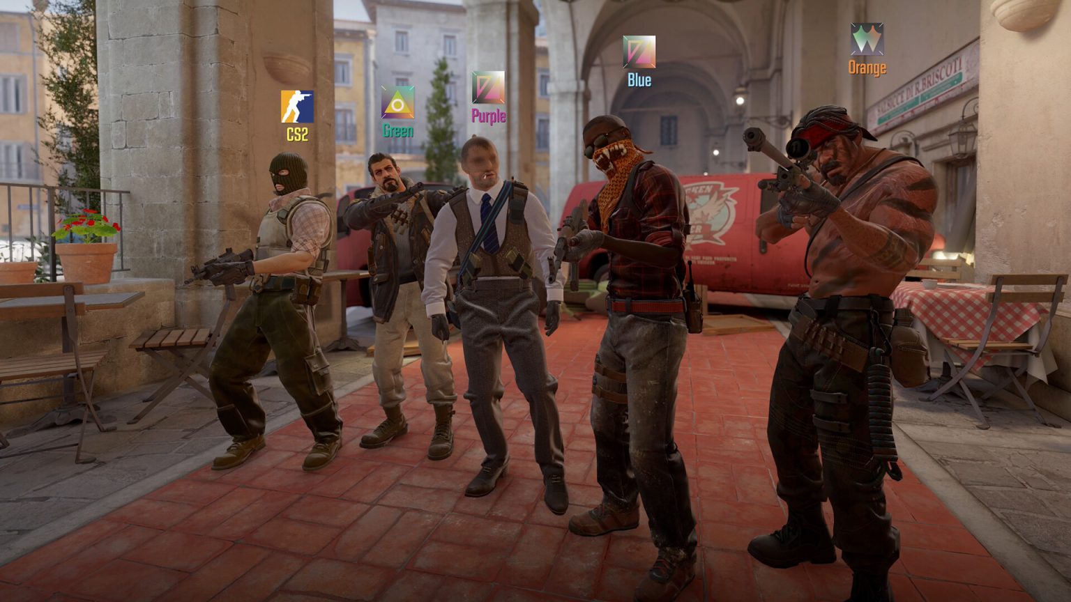 Counter-Strike 2 players moving through a detailed multiplayer map