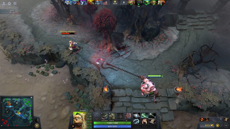 Dota 2 heroes fighting together near a major objective