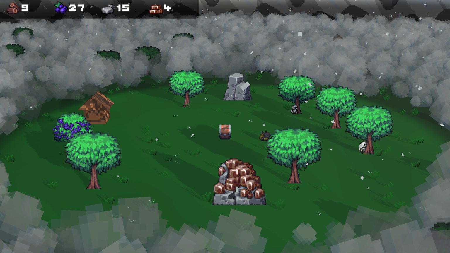 Goblin workers gathering resources in IIGG