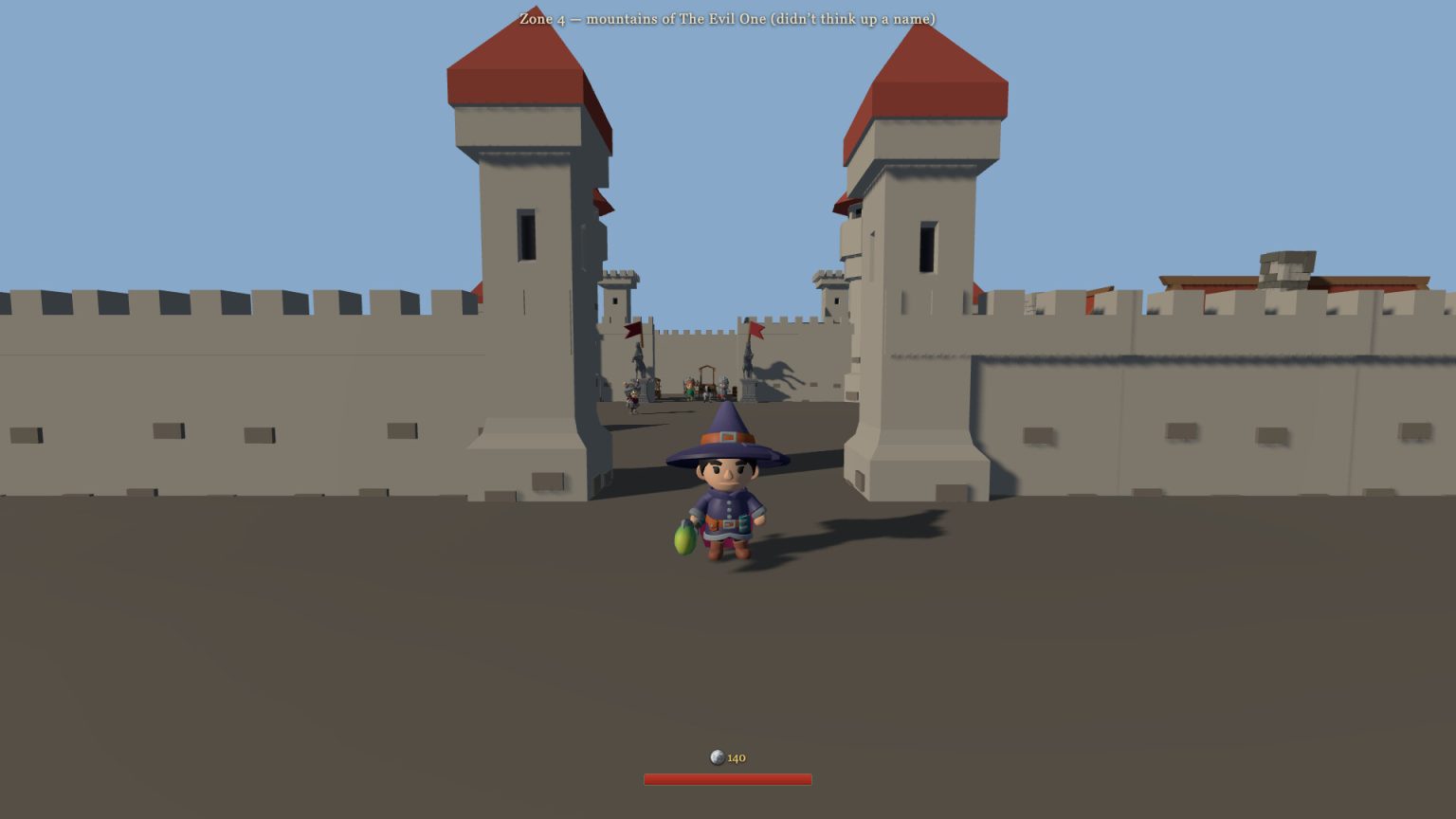 Chibi warriors fighting near a caravan in Korovany