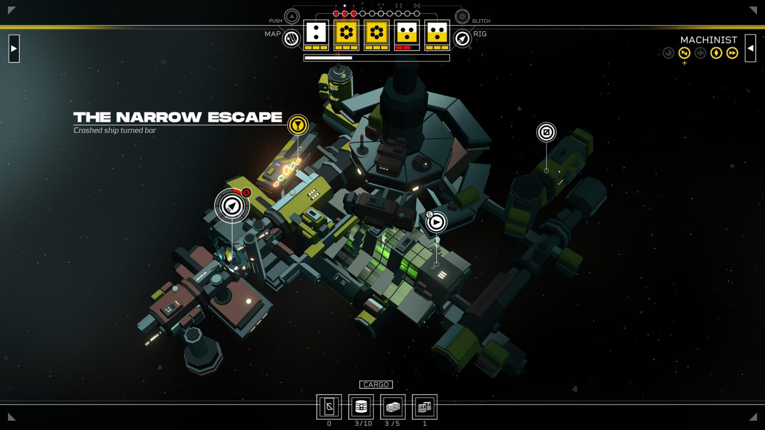 A crew planning its next contract in Citizen Sleeper 2 Starward Vector