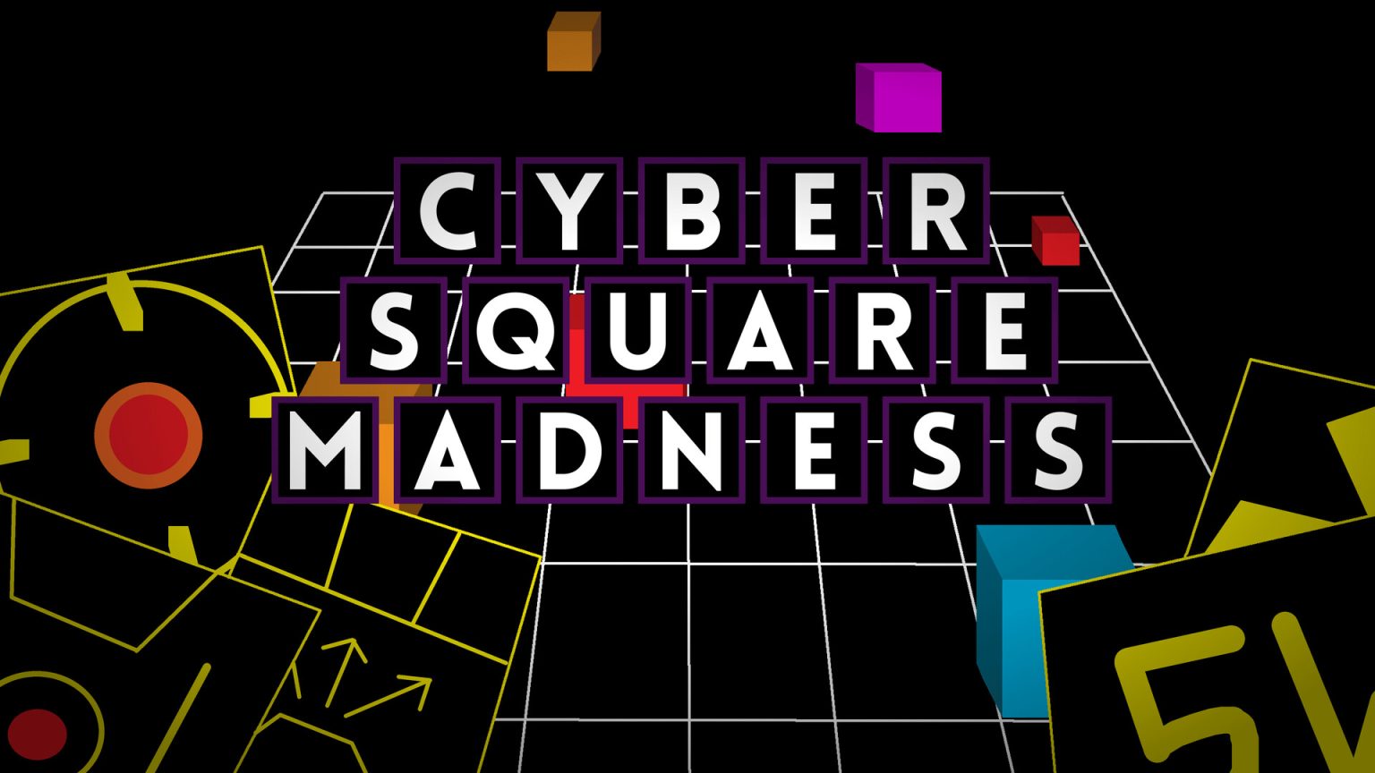 Cubic towers fighting robots in Cybersquare Madness