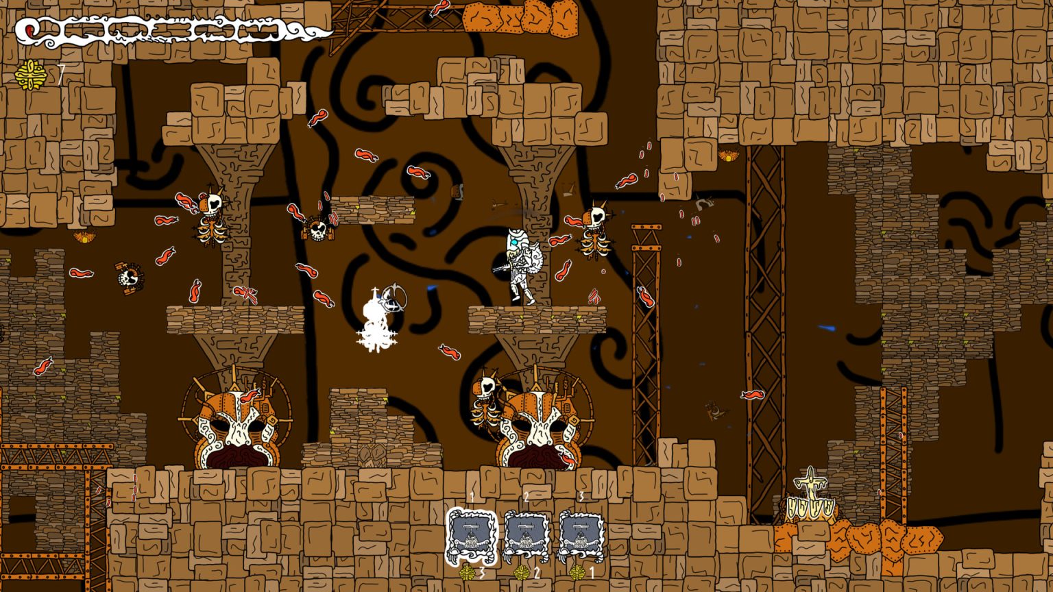 Underground bullet-hell battle in Jarnasmal