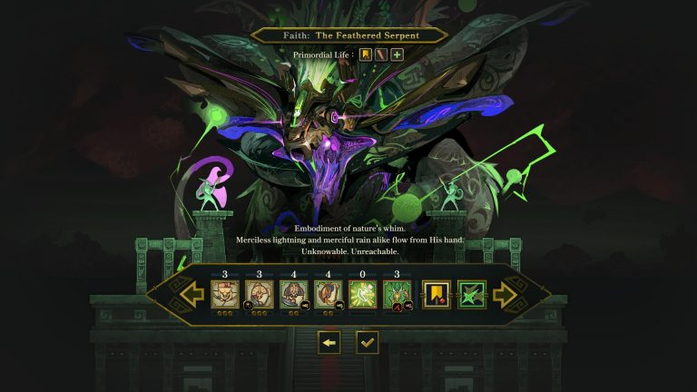 Fantasy armies battling in a rainforest arena in Flowers and Deities