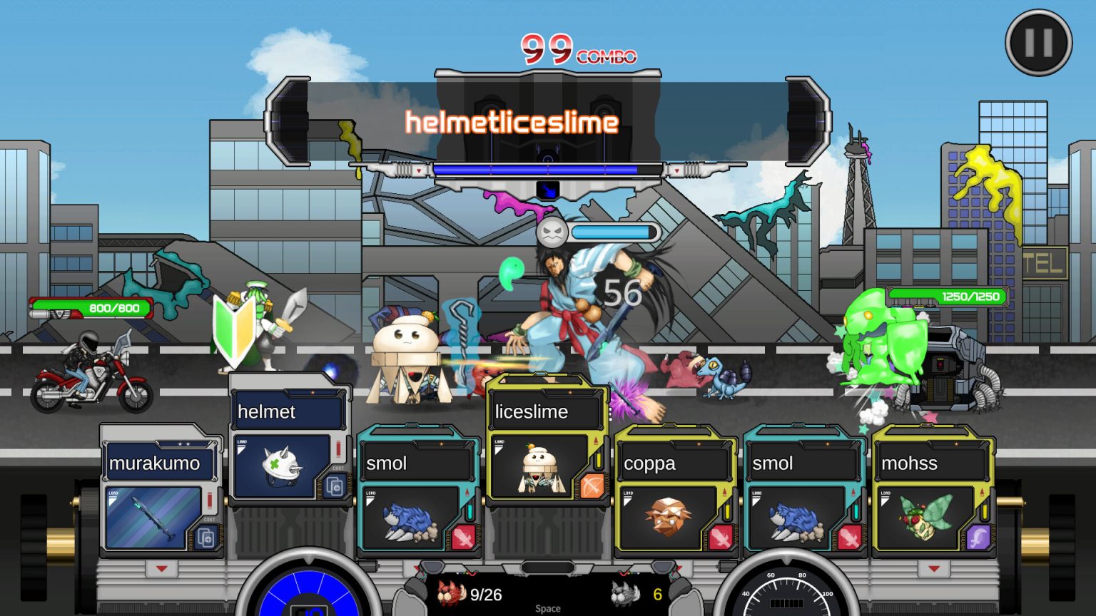 Typed commands summoning monsters in Type Ride
