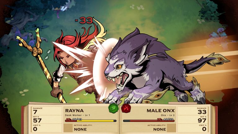 Fantasy office workers in a tactical battle in Ledgerbound