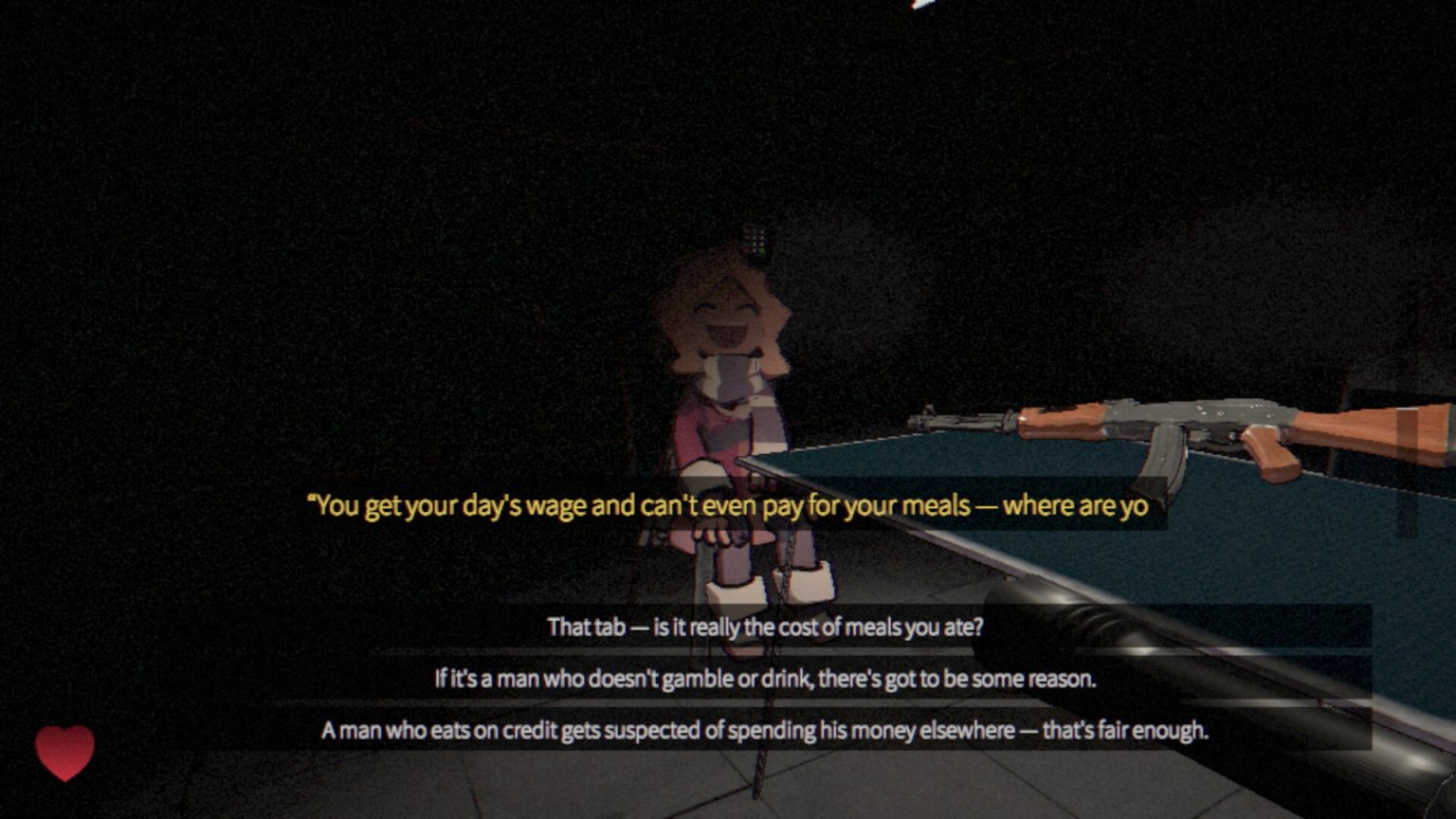 Shared first-person view inside the facility in My Toxic Darling