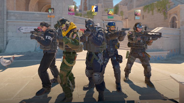 A planted bombsite under pressure in Counter-Strike 2