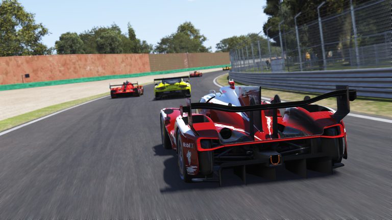 Le Mans Ultimate race car competing on a circuit