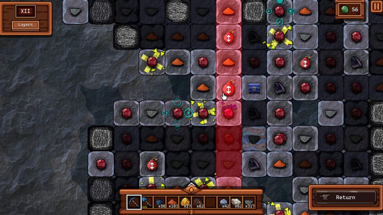 Dwarf gathering resources in the world of Digline