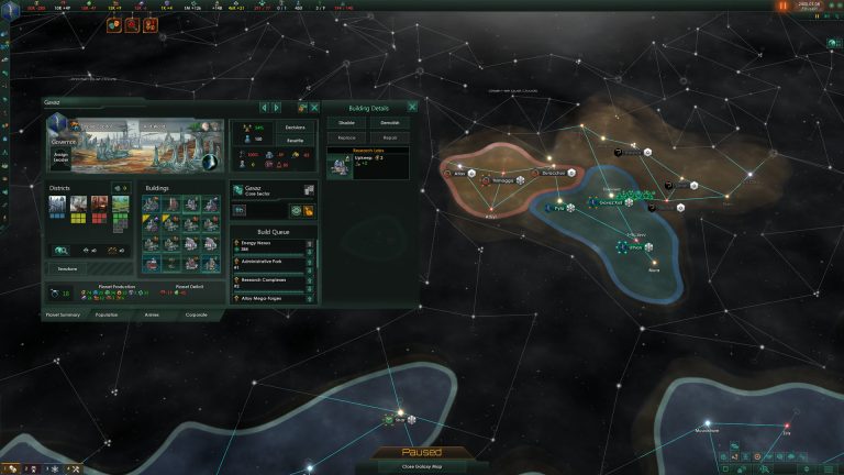 Space fleets and planets in Stellaris