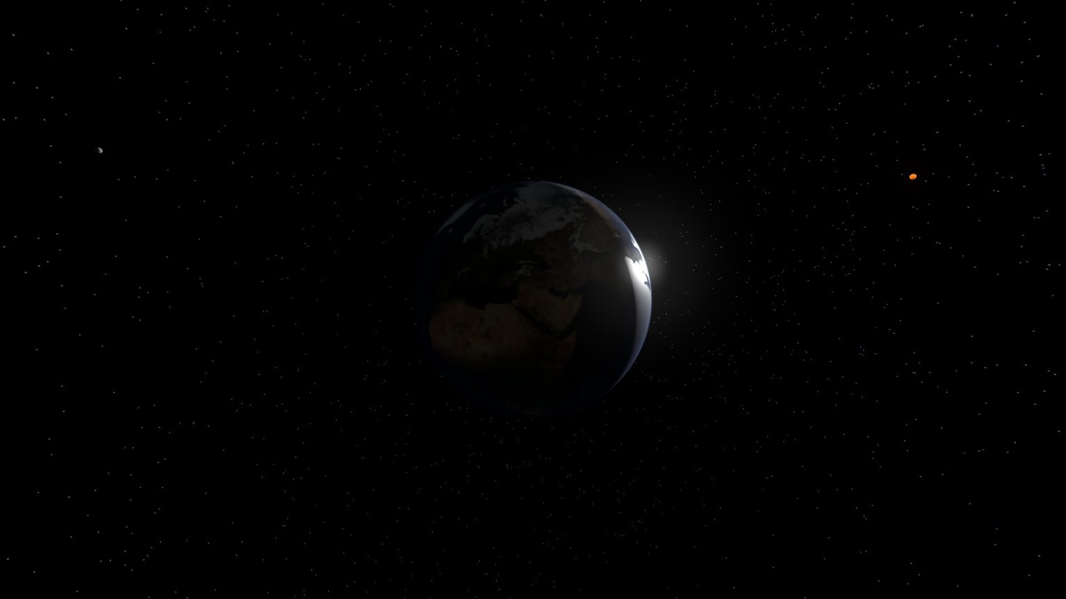 Orbital maneuver planned around a planet in Orbit One