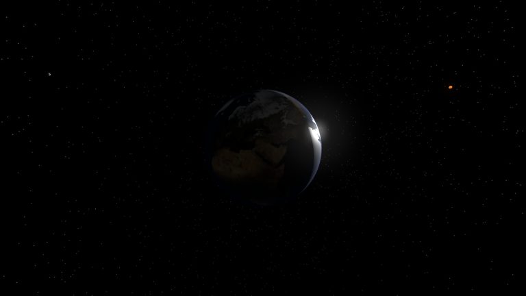 Orbital maneuver planned around a planet in Orbit One