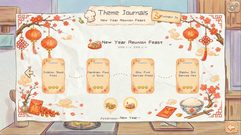 Cooking tasks arranged on the Eatime planning timeline