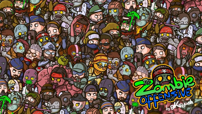 Zombie Offensive artwork from the Dreams and Nightmares case